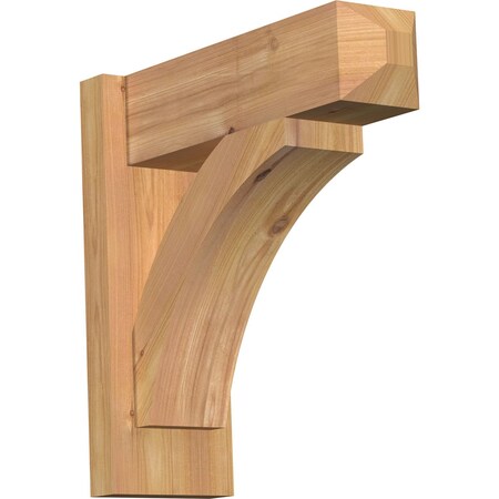 Ekena Millwork Thorton Smooth Craftsman Outlooker, Western Red Cedar, 5 1/2"W x 16"D x 16"H OUT06X16X16THR04SWR
